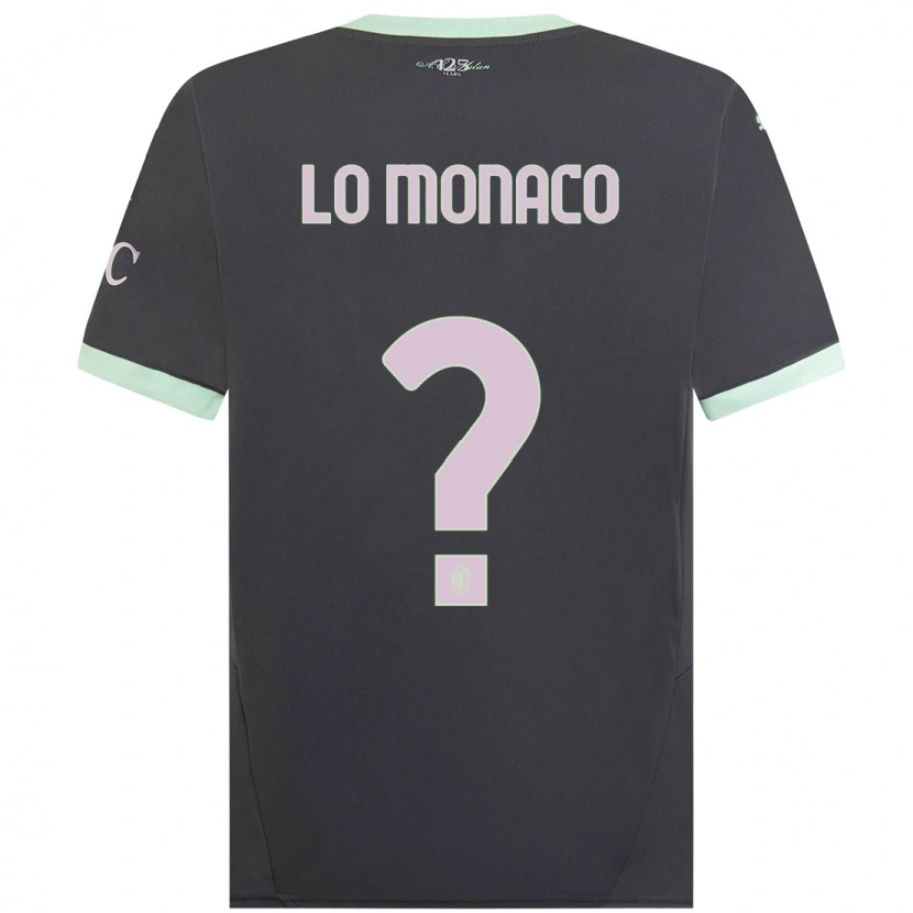 Danxen Barn Kevin Lo Monaco #0 Grå Tredjesatsen Matchtröjor 2024/25 Tröjor T-Tröja
