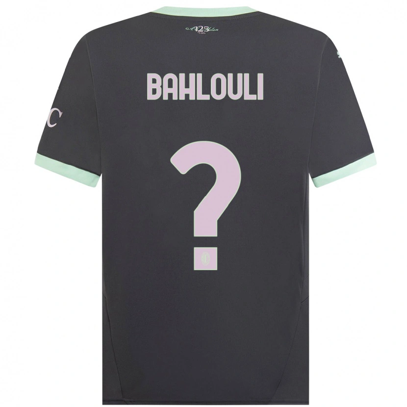 Danxen Barn Nesrine Bahlouli #0 Grå Tredjesatsen Matchtröjor 2024/25 Tröjor T-Tröja
