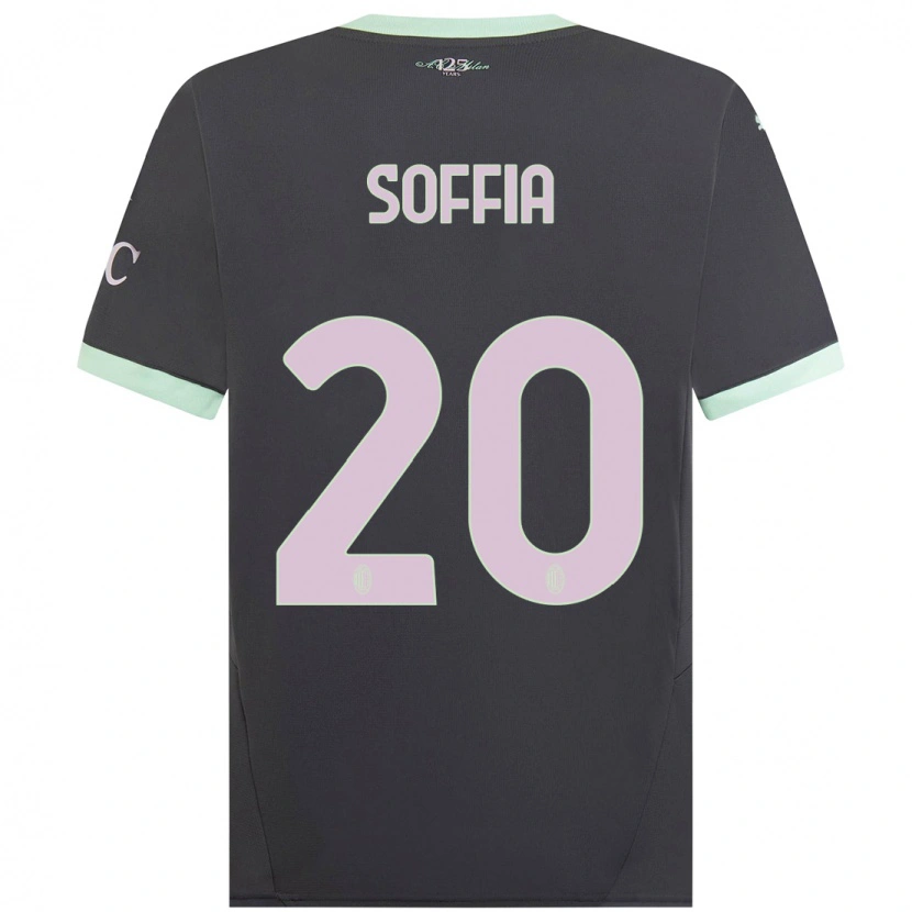 Danxen Barn Angelica Soffia #20 Grå Tredjesatsen Matchtröjor 2024/25 Tröjor T-Tröja