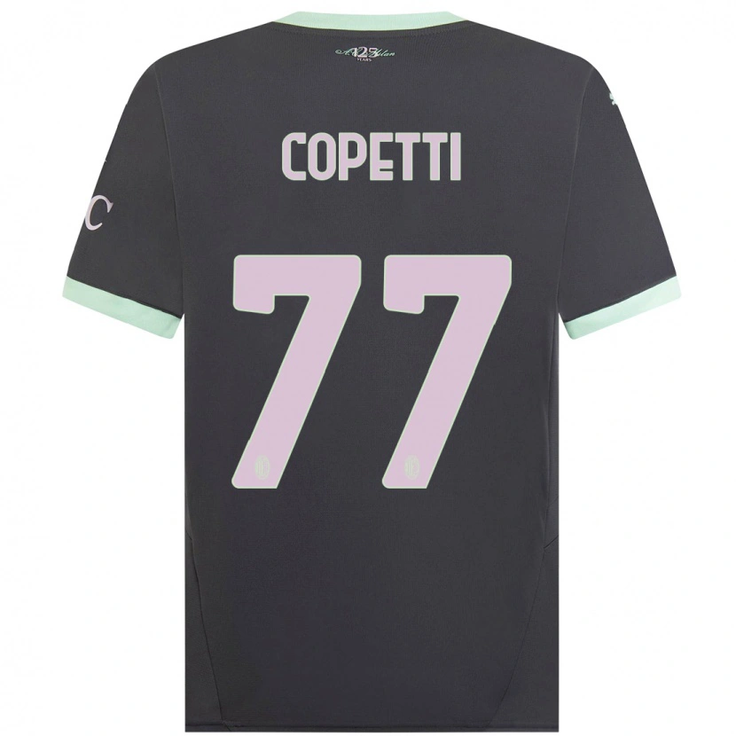 Danxen Barn Matilde Copetti #77 Grå Tredjesatsen Matchtröjor 2024/25 Tröjor T-Tröja