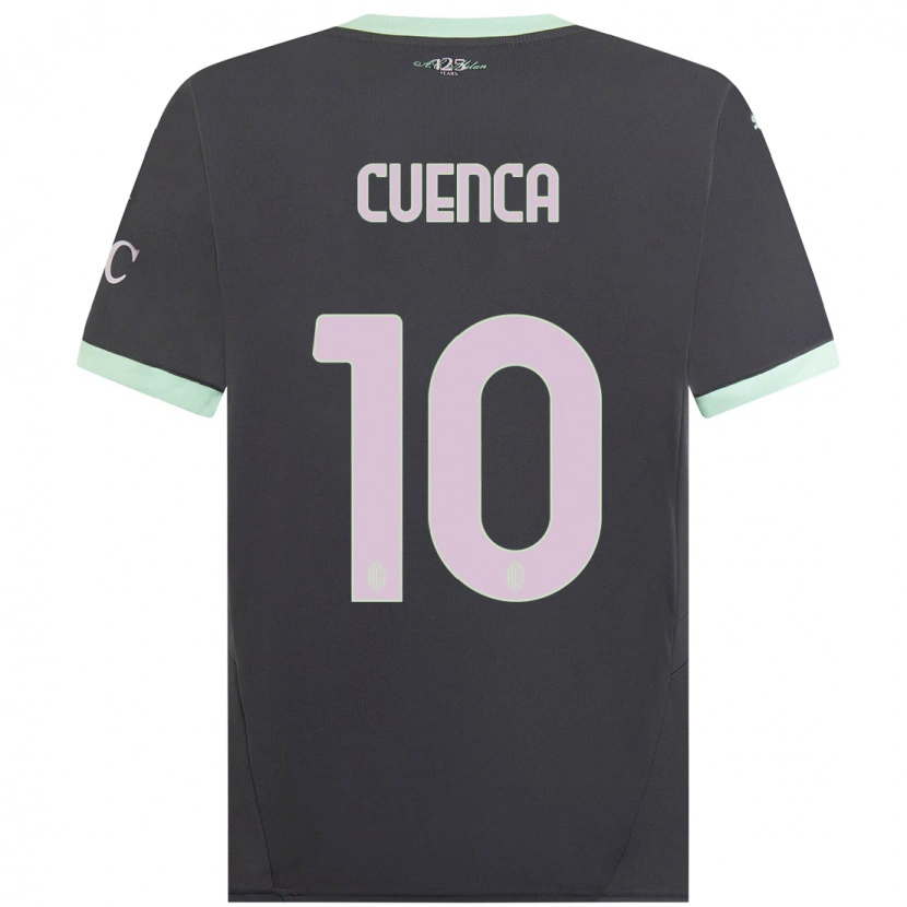 Danxen Barn Hugo Cuenca #10 Grå Tredjesatsen Matchtröjor 2024/25 Tröjor T-Tröja