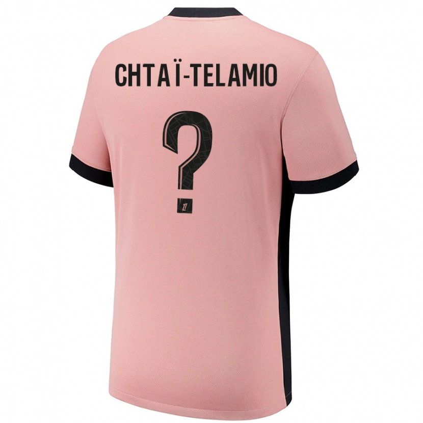 Danxen Barn Zayon Chtaï-Telamio #0 Rost Rosa Tredjesatsen Matchtröjor 2024/25 Tröjor T-Tröja