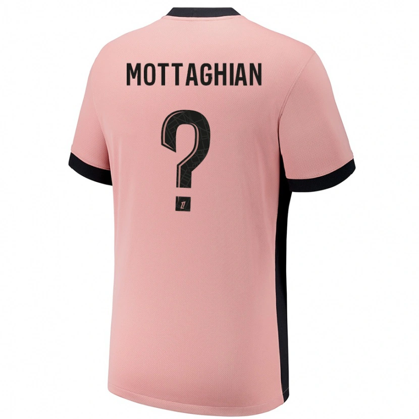 Danxen Barn Keyvan Mottaghian #0 Rost Rosa Tredjesatsen Matchtröjor 2024/25 Tröjor T-Tröja