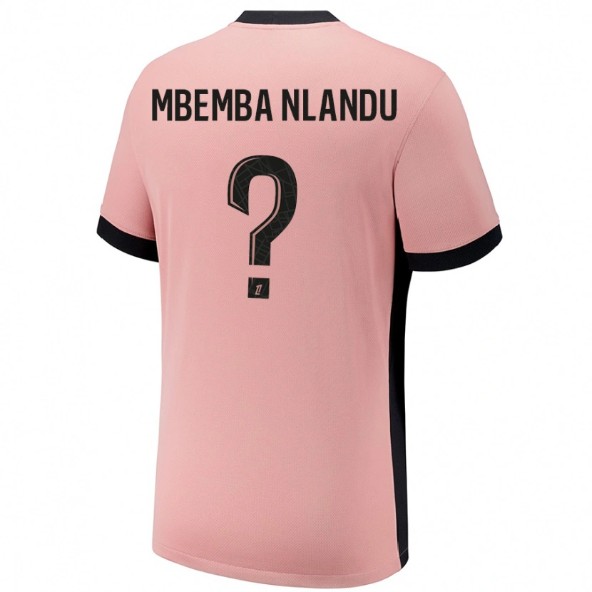 Danxen Barn Emmanuel Mbemba Nlandu #0 Rost Rosa Tredjesatsen Matchtröjor 2024/25 Tröjor T-Tröja