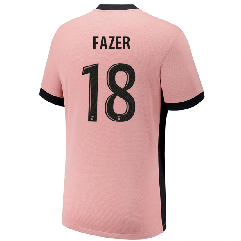 Danxen Barn Laurina Fazer #18 Rost Rosa Tredjesatsen Matchtröjor 2024/25 Tröjor T-Tröja