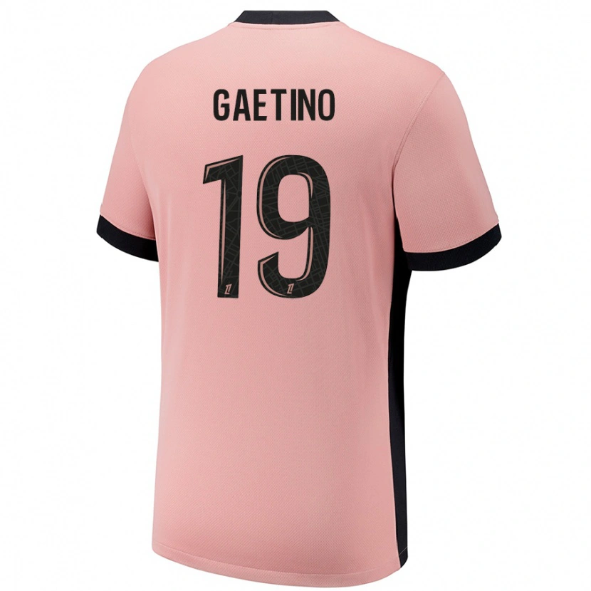 Danxen Barn Eva Gaetino #19 Rost Rosa Tredjesatsen Matchtröjor 2024/25 Tröjor T-Tröja