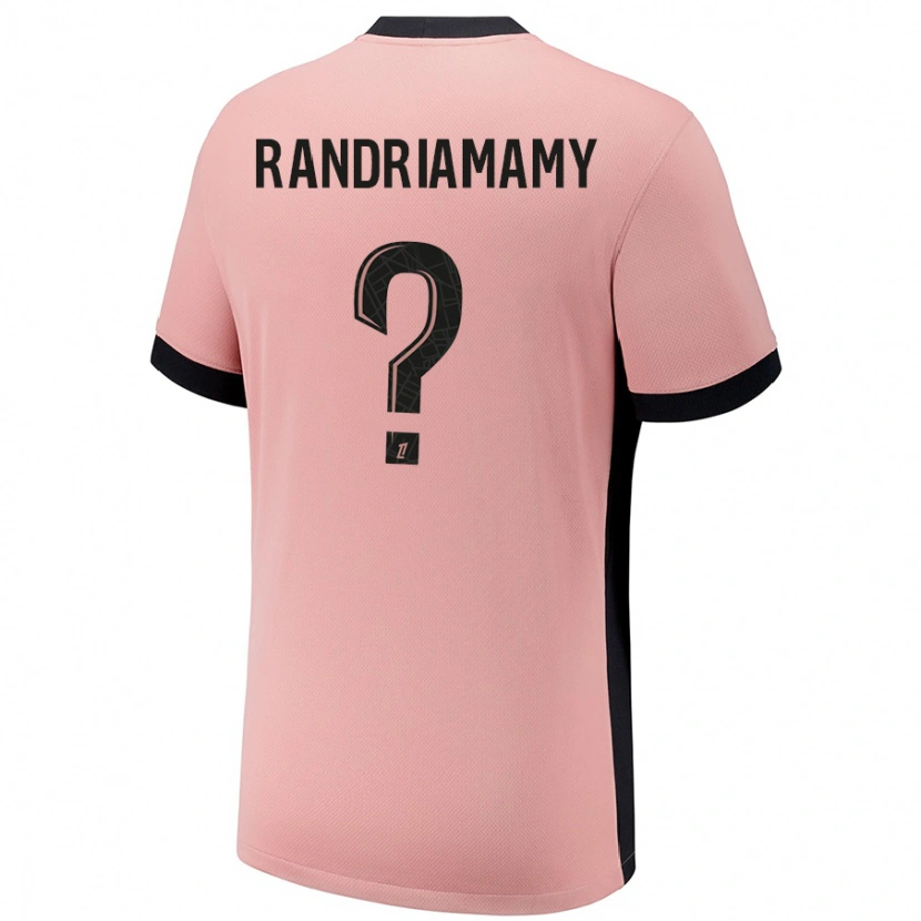 Danxen Barn Mathyas Randriamamy #0 Rost Rosa Tredjesatsen Matchtröjor 2024/25 Tröjor T-Tröja