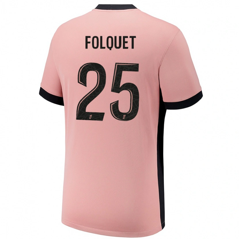 Danxen Barn Magnaba Folquet #25 Rost Rosa Tredjesatsen Matchtröjor 2024/25 Tröjor T-Tröja
