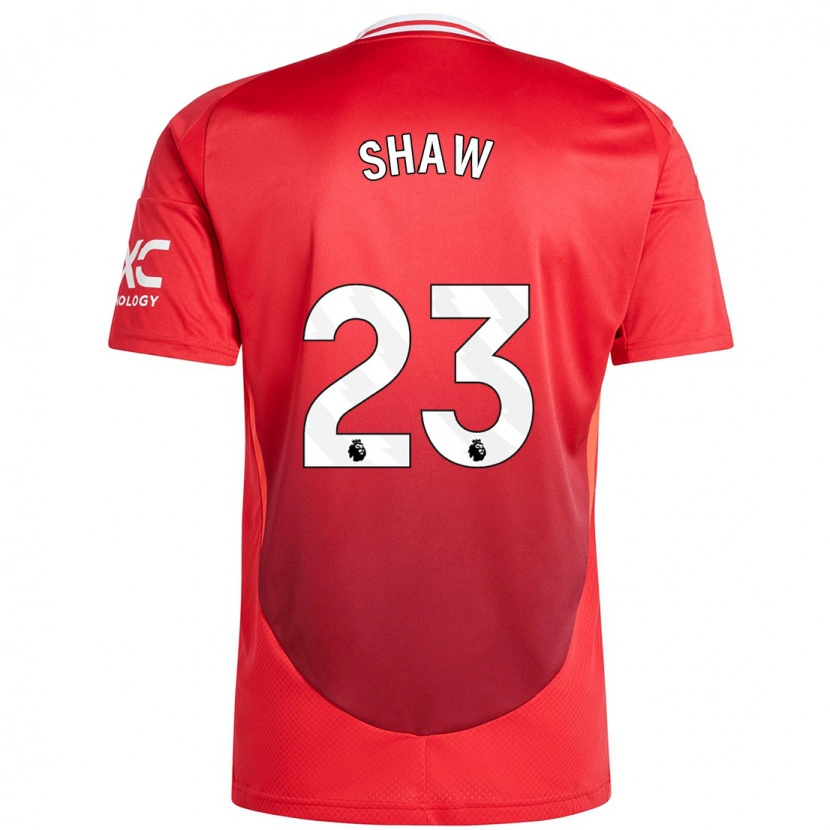 Danxen Män Luke Shaw #23 Klarröd Hemmatröja Matchtröjor 2024/25 Tröjor T-Tröja