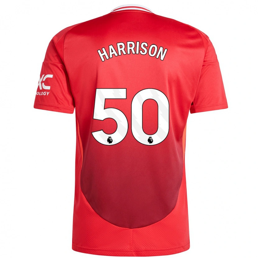 Danxen Män Elyh Harrison #50 Klarröd Hemmatröja Matchtröjor 2024/25 Tröjor T-Tröja