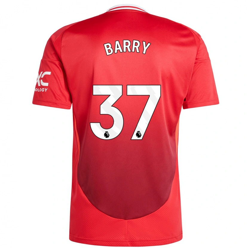 Danxen Män Keira Barry #37 Klarröd Hemmatröja Matchtröjor 2024/25 Tröjor T-Tröja