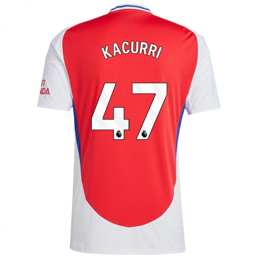 Danxen Män Maldini Kacurri #47 Röd Vit Hemmatröja Matchtröjor 2024/25 Tröjor T-Tröja