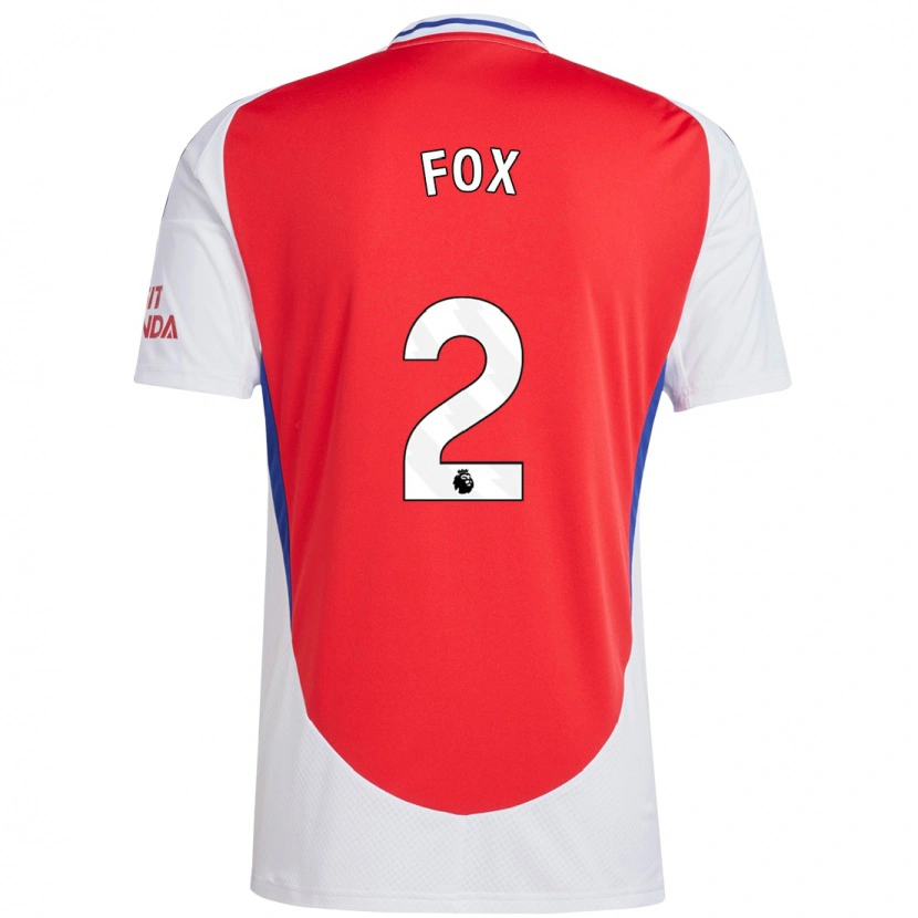 Danxen Män Emily Fox #2 Röd Vit Hemmatröja Matchtröjor 2024/25 Tröjor T-Tröja
