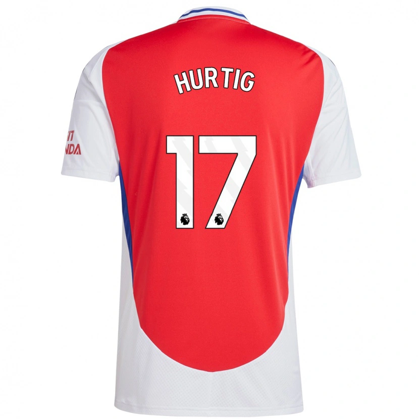 Danxen Män Lina Hurtig #17 Röd Vit Hemmatröja Matchtröjor 2024/25 Tröjor T-Tröja