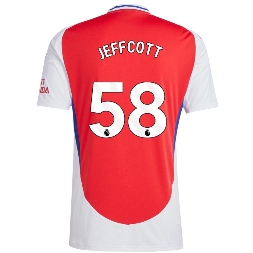 Danxen Män Henry Jeffcott #58 Röd Vit Hemmatröja Matchtröjor 2024/25 Tröjor T-Tröja