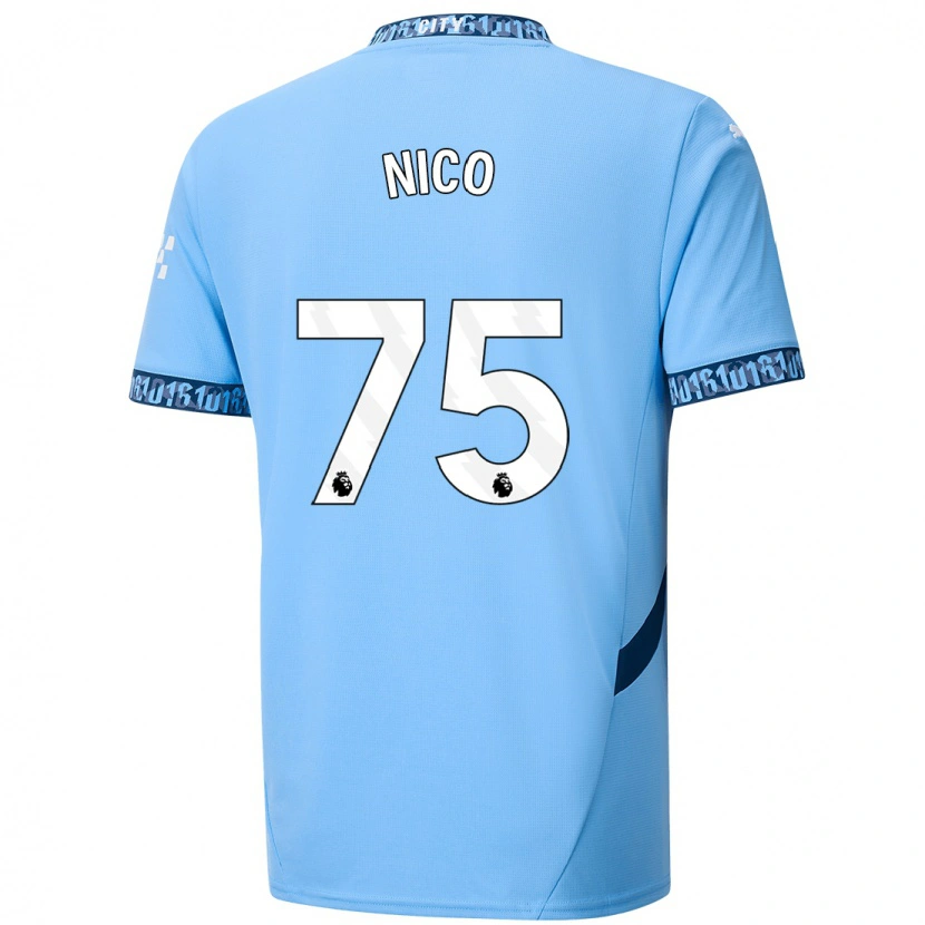 Danxen Män Nico O'reilly #75 Marinblå Hemmatröja Matchtröjor 2024/25 Tröjor T-Tröja