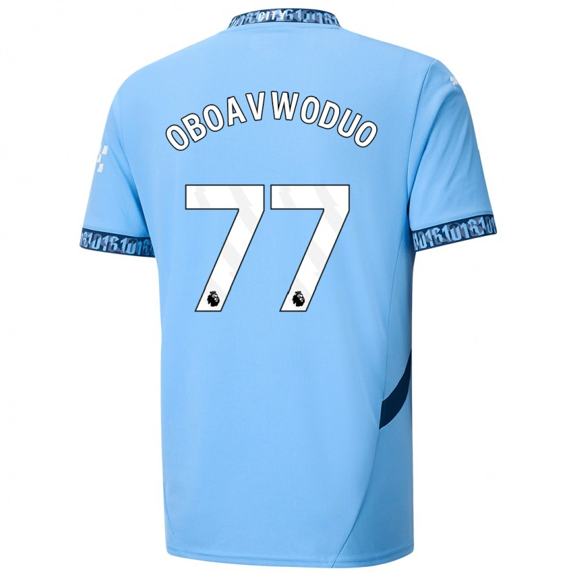 Danxen Män Justin Oboavwoduo #77 Marinblå Hemmatröja Matchtröjor 2024/25 Tröjor T-Tröja