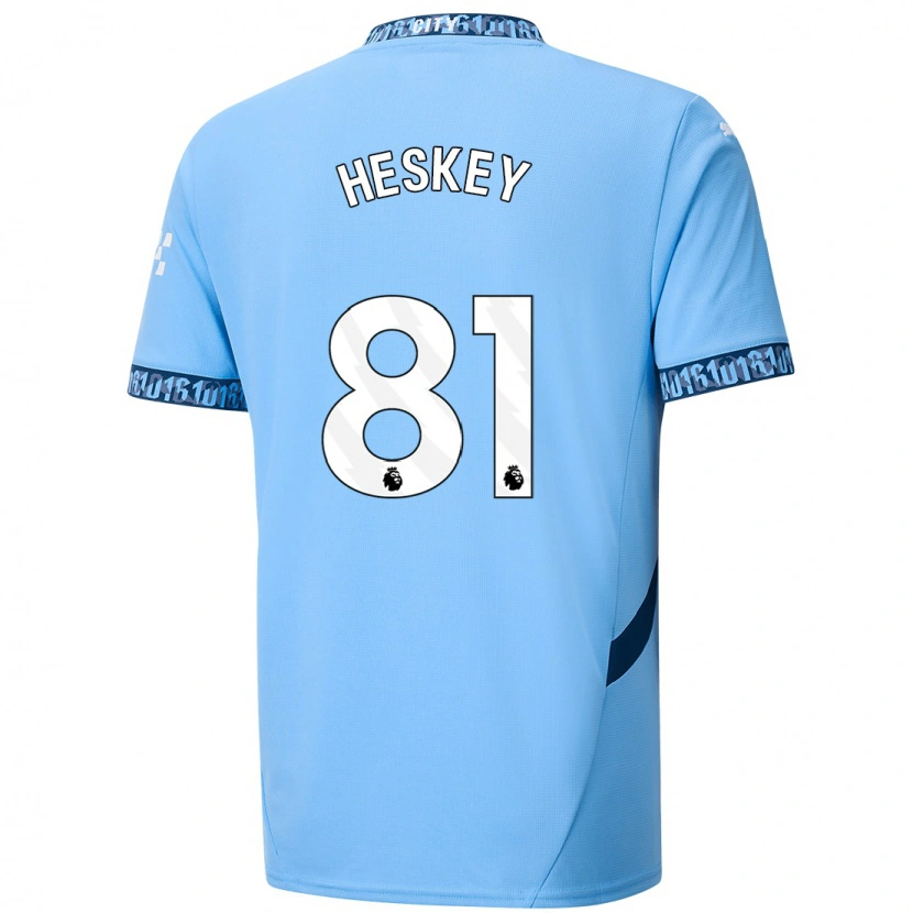Danxen Män Jaden Heskey #81 Marinblå Hemmatröja Matchtröjor 2024/25 Tröjor T-Tröja