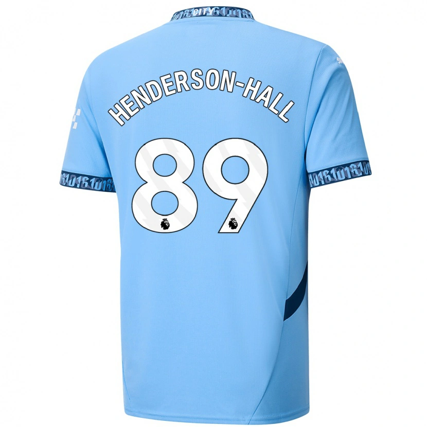 Danxen Män Matty Henderson-Hall #89 Marinblå Hemmatröja Matchtröjor 2024/25 Tröjor T-Tröja