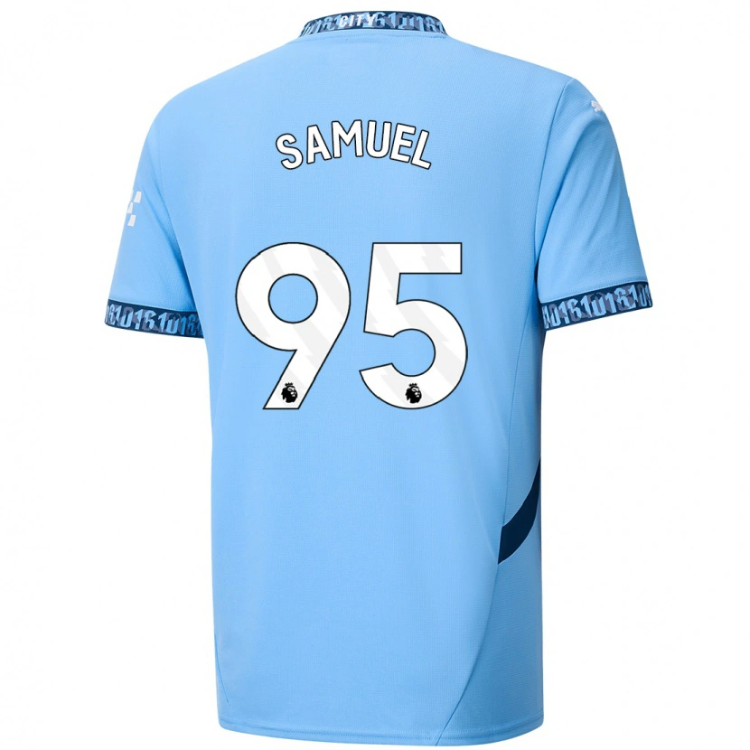 Danxen Män Lakyle Samuel #95 Marinblå Hemmatröja Matchtröjor 2024/25 Tröjor T-Tröja