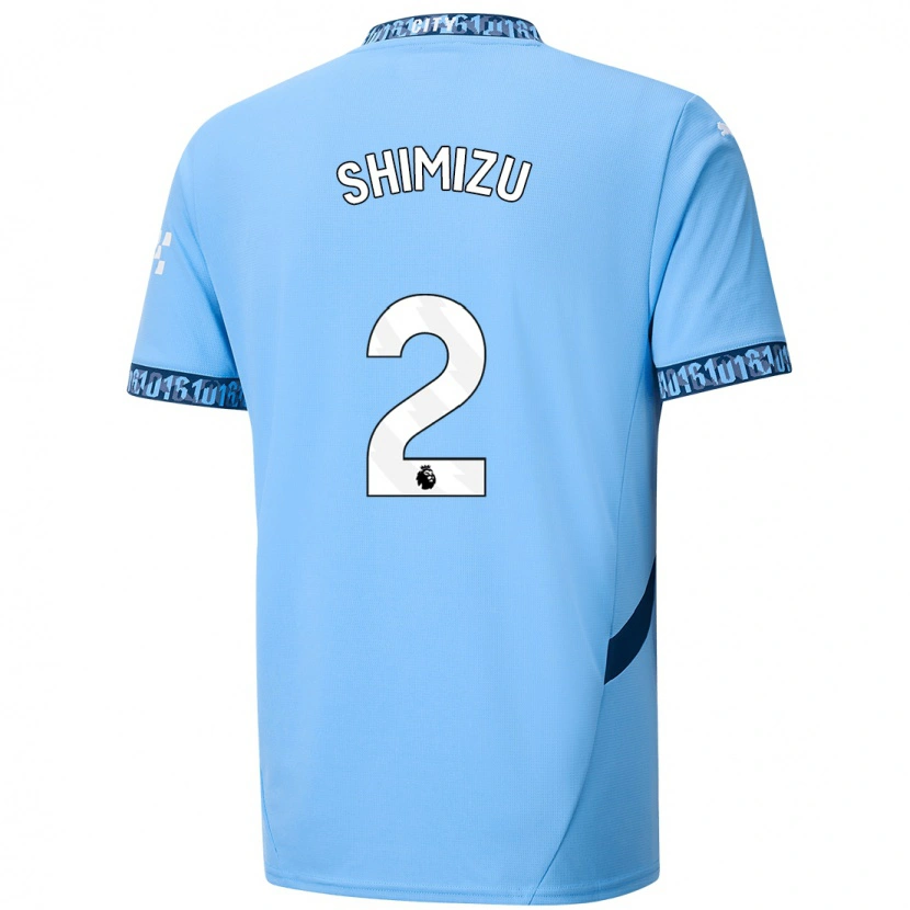 Danxen Män Risa Shimizu #2 Marinblå Hemmatröja Matchtröjor 2024/25 Tröjor T-Tröja