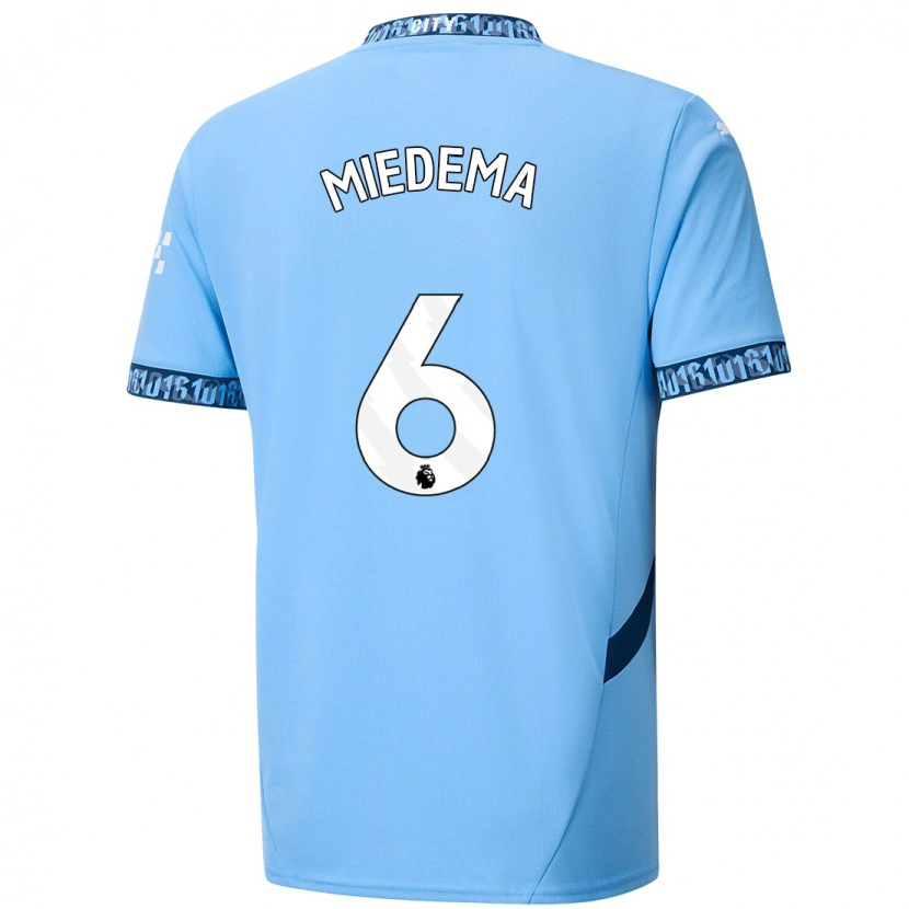Danxen Män Vivianne Miedema #6 Marinblå Hemmatröja Matchtröjor 2024/25 Tröjor T-Tröja
