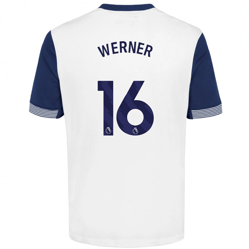 Danxen Män Timo Werner #16 Vit Blå Hemmatröja Matchtröjor 2024/25 Tröjor T-Tröja