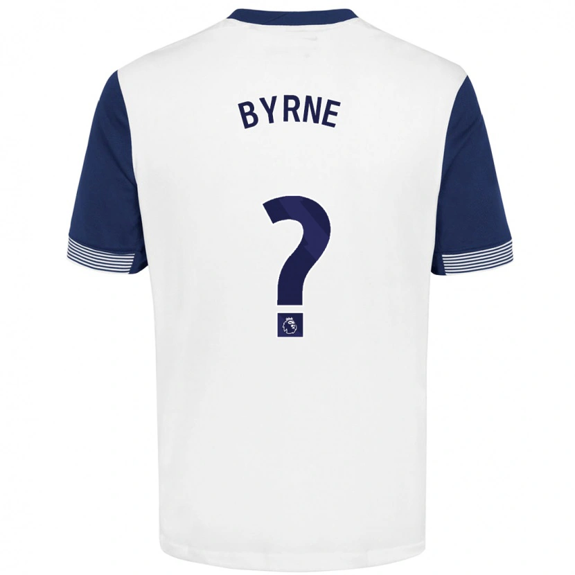 Danxen Män Harry Byrne #0 Vit Blå Hemmatröja Matchtröjor 2024/25 Tröjor T-Tröja