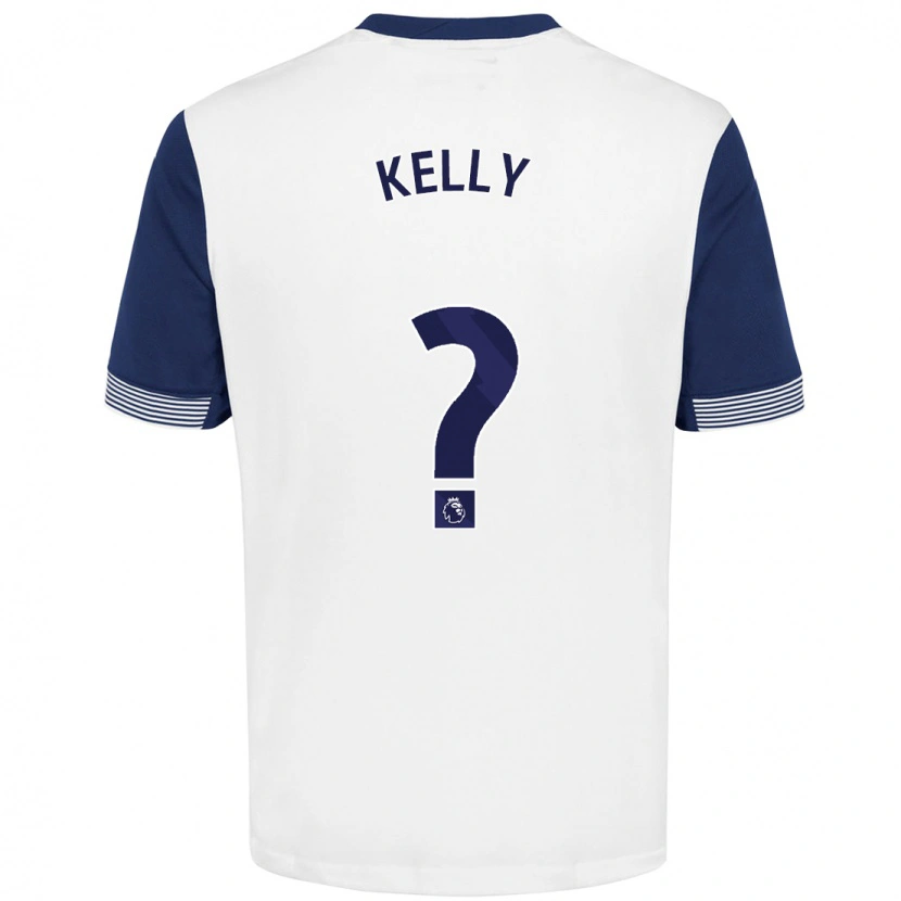 Danxen Män Kyle Kelly #0 Vit Blå Hemmatröja Matchtröjor 2024/25 Tröjor T-Tröja