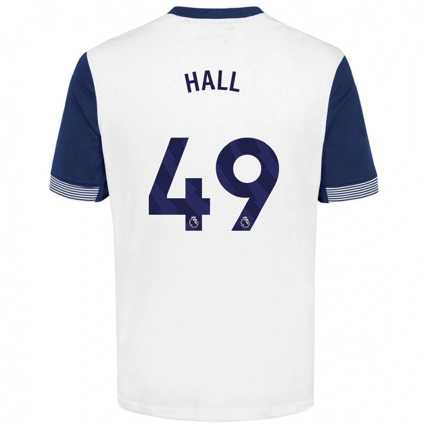 Danxen Män Tyrese Hall #49 Vit Blå Hemmatröja Matchtröjor 2024/25 Tröjor T-Tröja