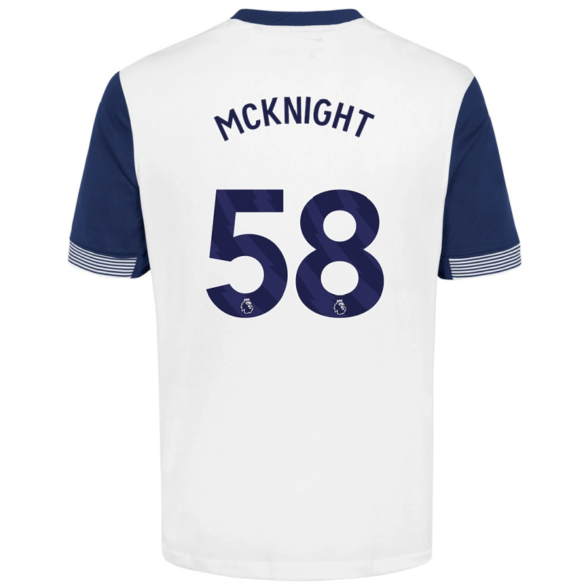 Danxen Män Maxwell Mcknight #58 Vit Blå Hemmatröja Matchtröjor 2024/25 Tröjor T-Tröja