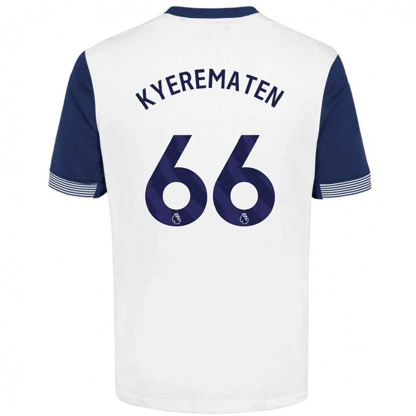 Danxen Män Rio Kyerematen #66 Vit Blå Hemmatröja Matchtröjor 2024/25 Tröjor T-Tröja