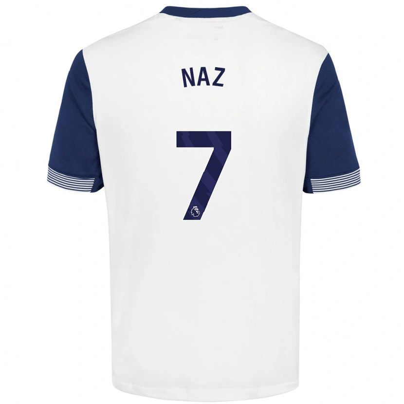 Danxen Män Jessica Naz #7 Vit Blå Hemmatröja Matchtröjor 2024/25 Tröjor T-Tröja