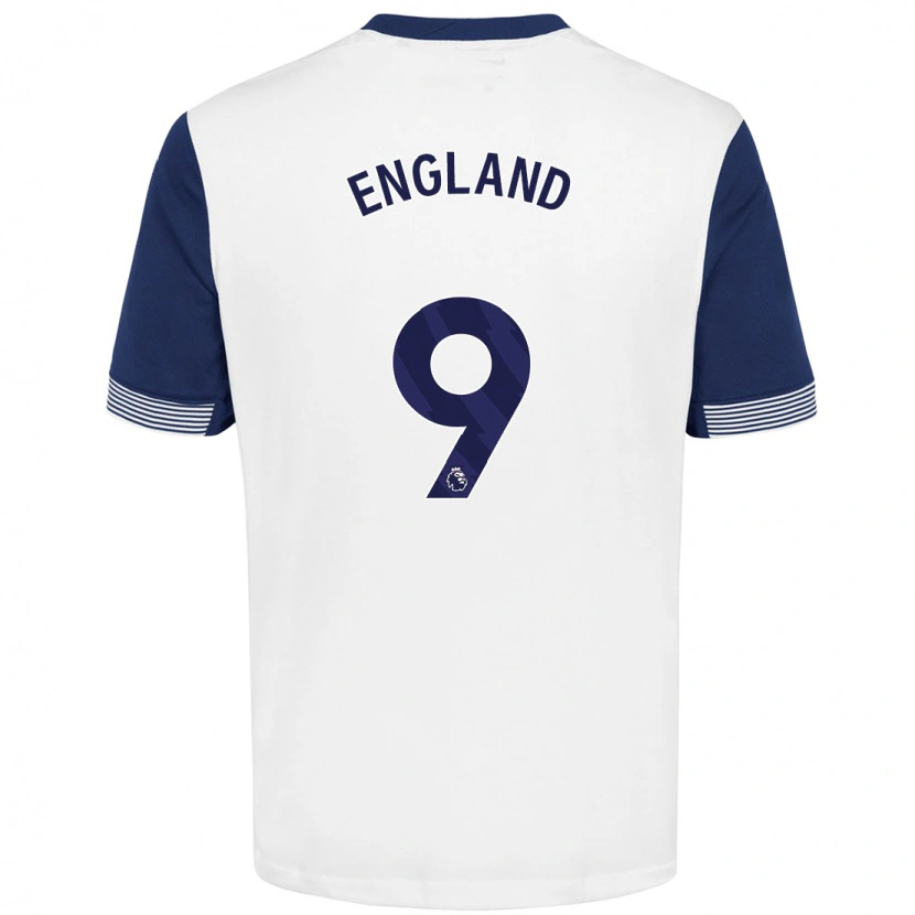 Danxen Män Bethany England #9 Vit Blå Hemmatröja Matchtröjor 2024/25 Tröjor T-Tröja
