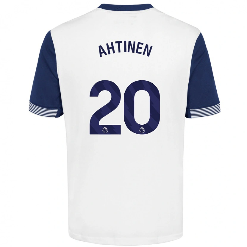 Danxen Män Olga Ahtinen #20 Vit Blå Hemmatröja Matchtröjor 2024/25 Tröjor T-Tröja