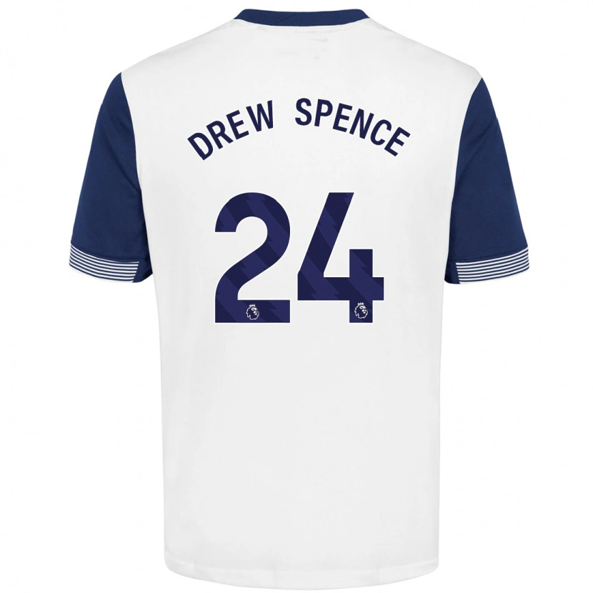 Danxen Män Drew Spence #24 Vit Blå Hemmatröja Matchtröjor 2024/25 Tröjor T-Tröja