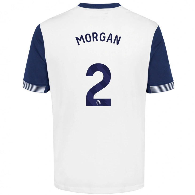 Danxen Män Esther Morgan #2 Vit Blå Hemmatröja Matchtröjor 2024/25 Tröjor T-Tröja