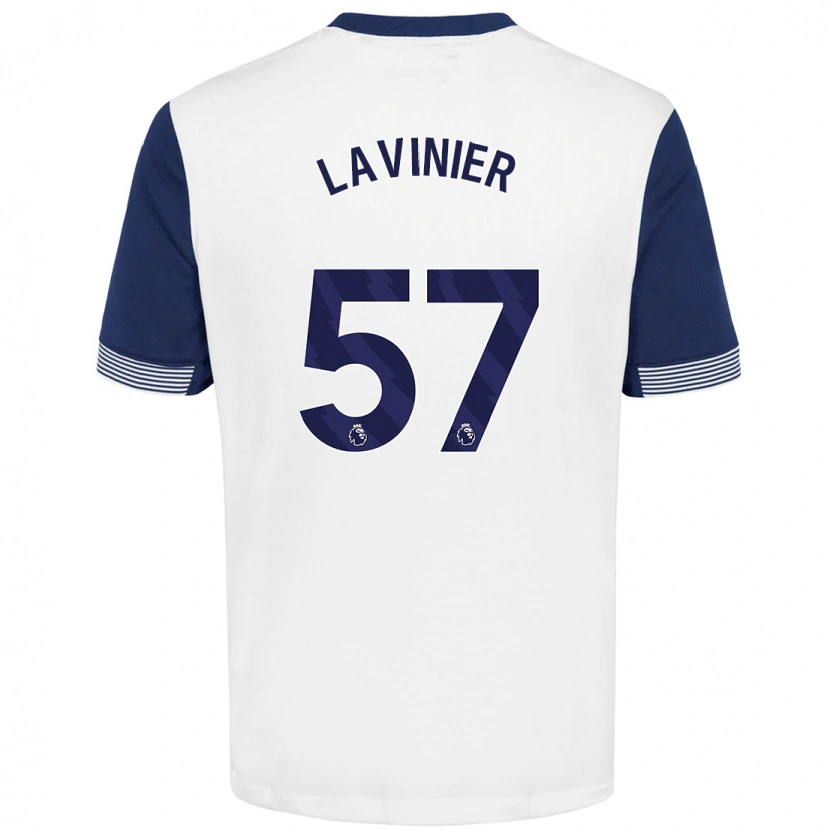 Danxen Män Marcel Lavinier #57 Vit Blå Hemmatröja Matchtröjor 2024/25 Tröjor T-Tröja