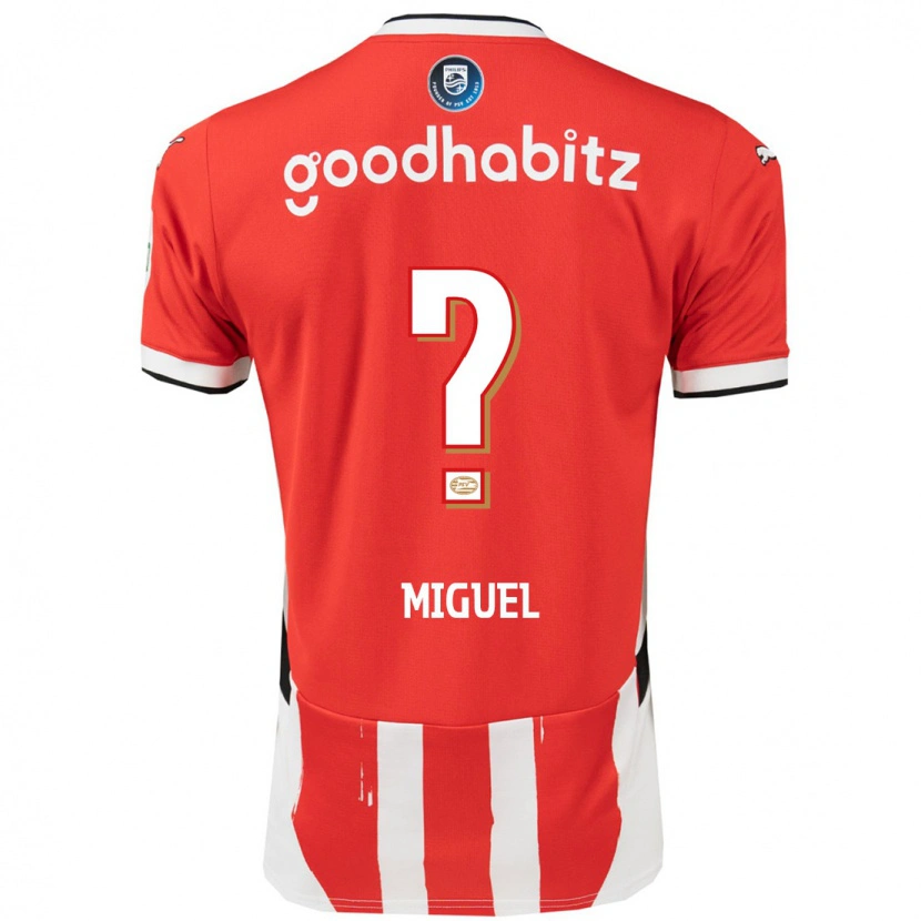 Danxen Män Yani Miguel #0 Röd Vit Hemmatröja Matchtröjor 2024/25 Tröjor T-Tröja