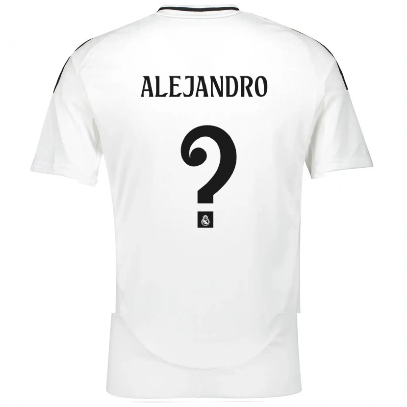 Danxen Män Alejandro Hernández #0 Vit Hemmatröja Matchtröjor 2024/25 Tröjor T-Tröja