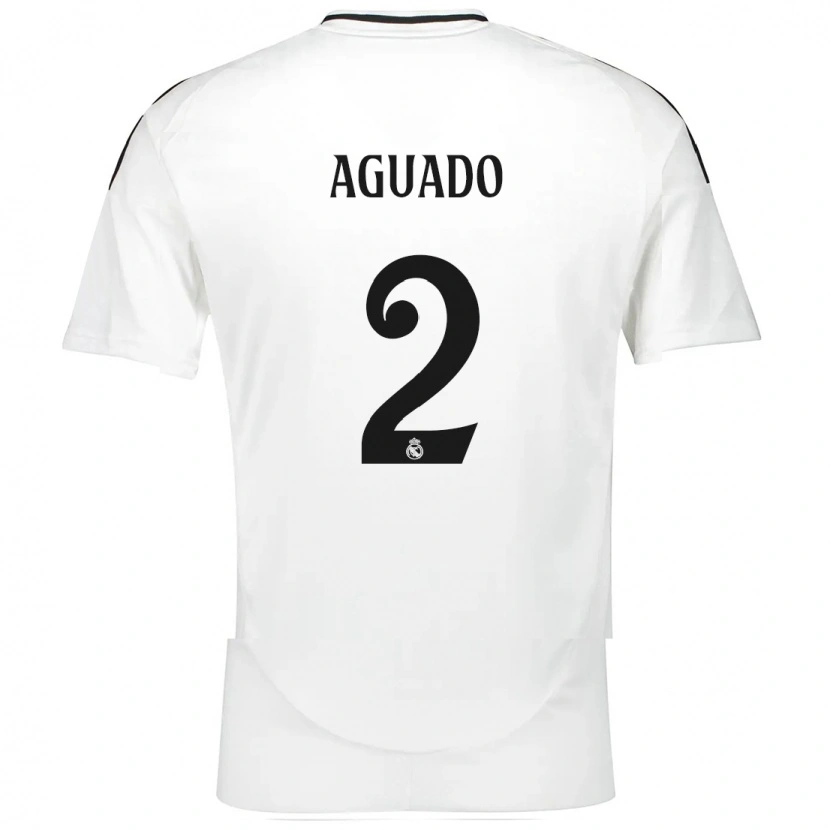 Danxen Män Lorenzo Aguado #2 Vit Hemmatröja Matchtröjor 2024/25 Tröjor T-Tröja