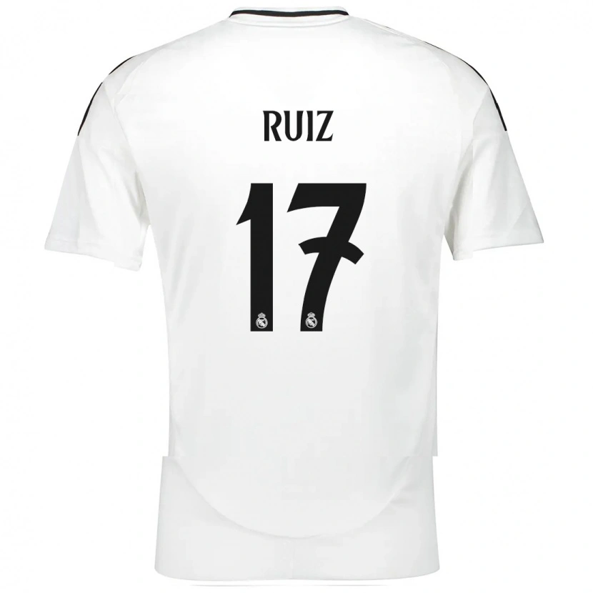 Danxen Män David Ruiz #17 Vit Hemmatröja Matchtröjor 2024/25 Tröjor T-Tröja