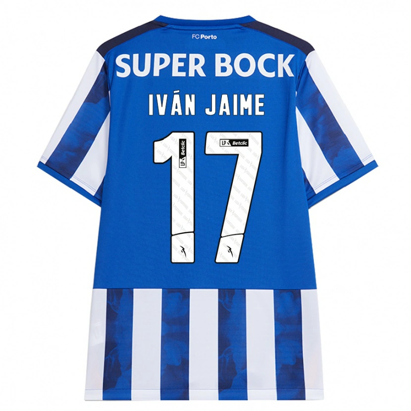 Danxen Män Iván Jaime #17 Blå Vit Hemmatröja Matchtröjor 2024/25 Tröjor T-Tröja