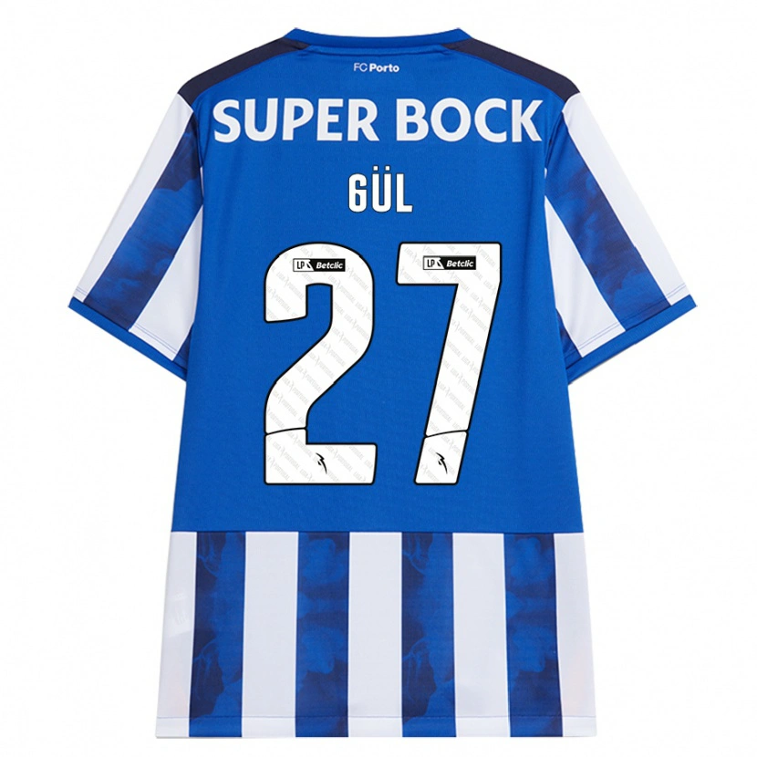 Danxen Män Deniz Gül #27 Blå Vit Hemmatröja Matchtröjor 2024/25 Tröjor T-Tröja