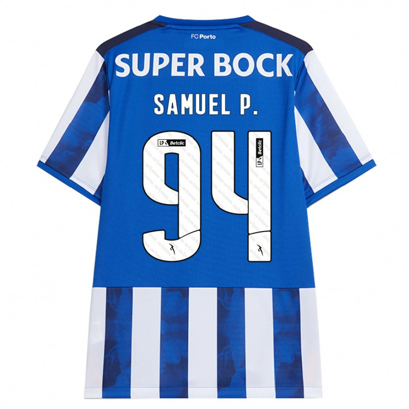 Danxen Män Samuel Portugal #94 Blå Vit Hemmatröja Matchtröjor 2024/25 Tröjor T-Tröja