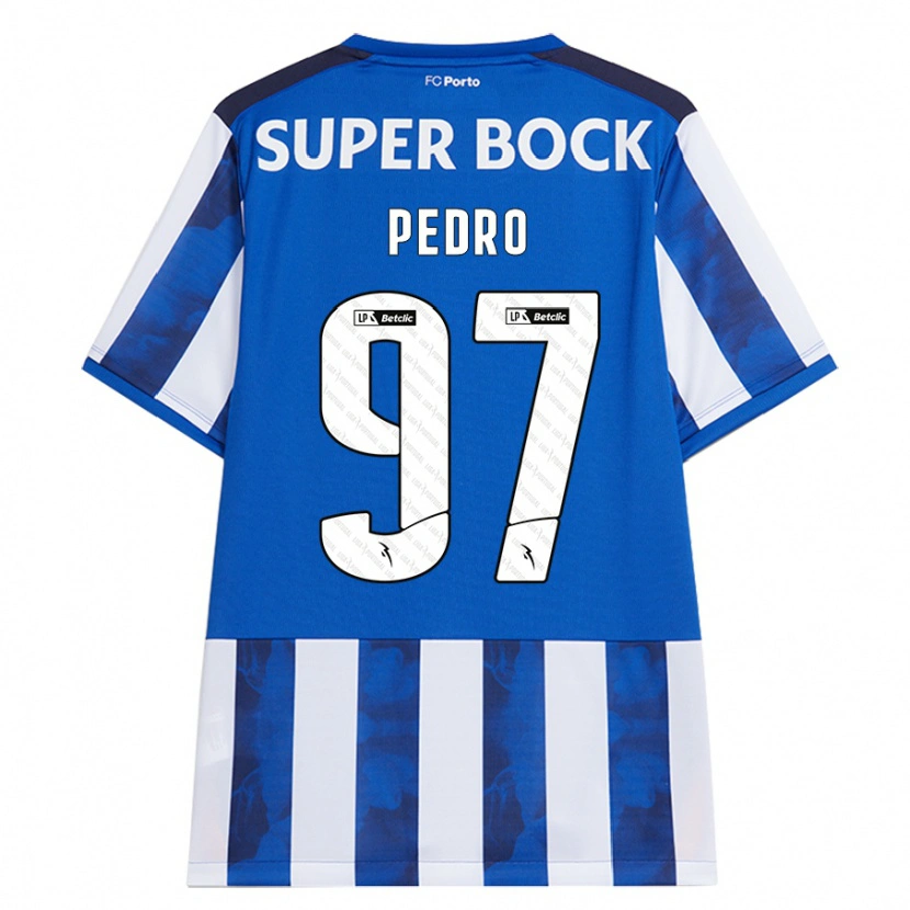 Danxen Män Zé Pedro #97 Blå Vit Hemmatröja Matchtröjor 2024/25 Tröjor T-Tröja