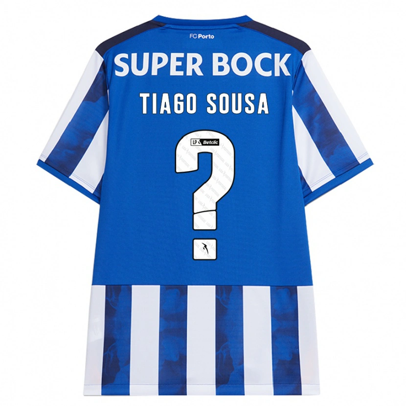 Danxen Män Tiago Sousa #0 Blå Vit Hemmatröja Matchtröjor 2024/25 Tröjor T-Tröja