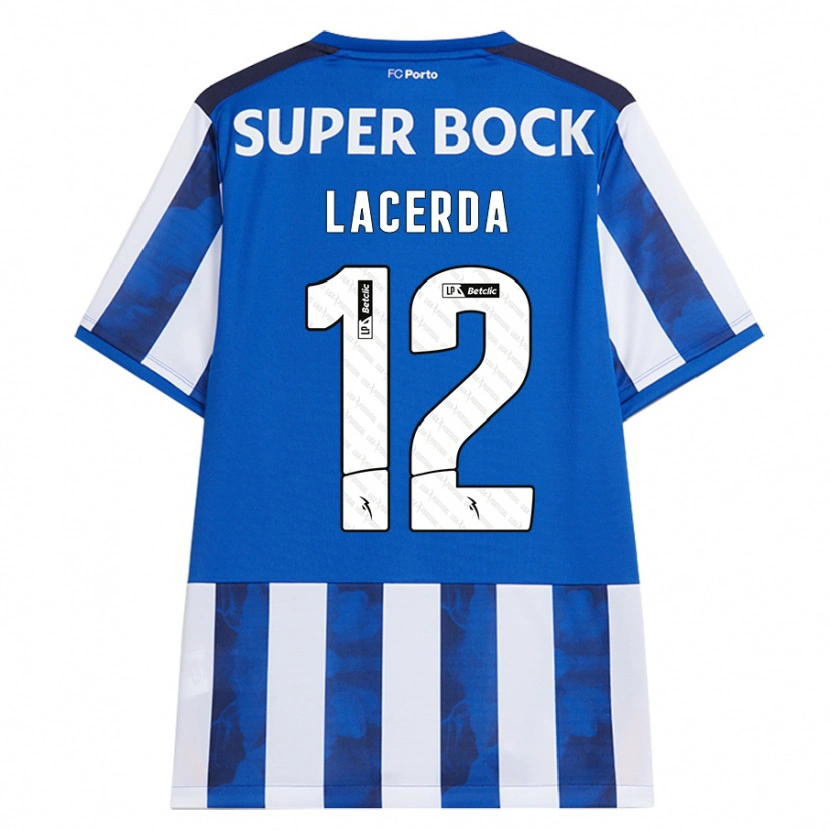 Danxen Män Lacerda #12 Blå Vit Hemmatröja Matchtröjor 2024/25 Tröjor T-Tröja