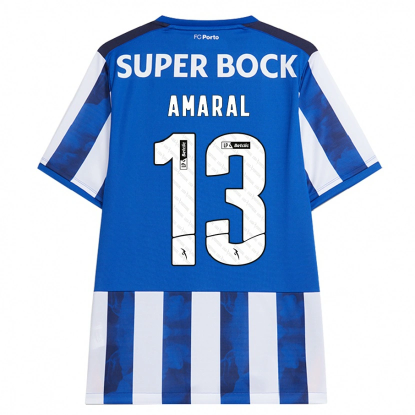 Danxen Män Fábio Amaral #13 Blå Vit Hemmatröja Matchtröjor 2024/25 Tröjor T-Tröja