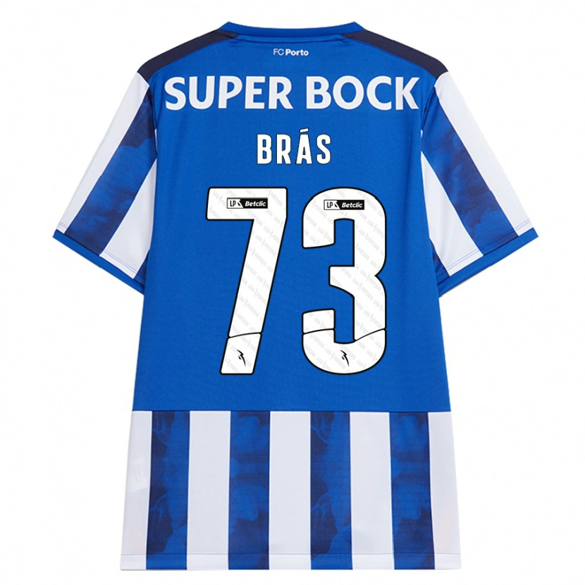 Danxen Män Gabi Brás #73 Blå Vit Hemmatröja Matchtröjor 2024/25 Tröjor T-Tröja